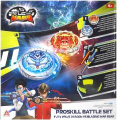 Набір Infinity Nado VI Proskill Battle Set Лютий Дракон і Палаючий Бойовий Ведмідь (Fury Wave Dragon vs Blazing War Bear)