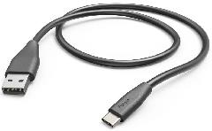 Кабель зарядки/синхронизации Hama USB-A > USB-C, 1,5м ,черный
