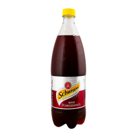 Напій безалкогольний Schweppes Pomegranate сильногазований на ароматизаторах 1л. Склад: вода питна, цукор, діоксид вуглецю, кислота: лимонна кислота, екстракт моркви і сафлору, барвник: цукровий колер, 12 шт.