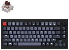 Клавиатура Keychron V1 84 Key QMK Gateron G PRO Brown Hot-Swap RGB Knob Carbon Black