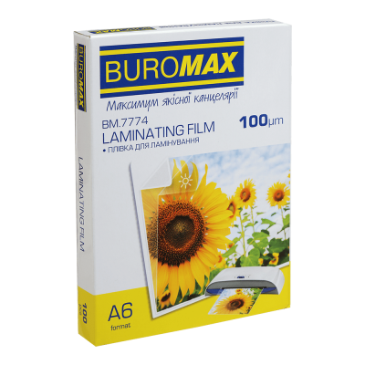 Плівка для ламінування, 100 мкм, A6 (111x154мм), глянсова, по 100 шт.