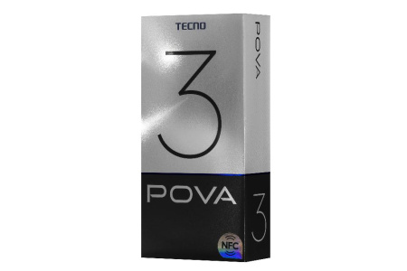 Смартфон TECNO POVA-3 (LF7n) 6/128Gb NFC 2SIM Electric Blue