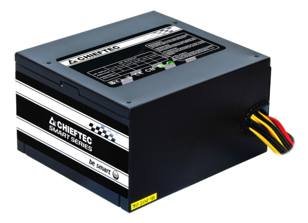 Блок живлення CHIEFTEC Smart  (550W), >85%, 120мм, 1xMB 24pin(20+4), 1xCPU 8pin(4+4), 2xMolex, 4xSATA, 2xPCIe 8pin(6+2)