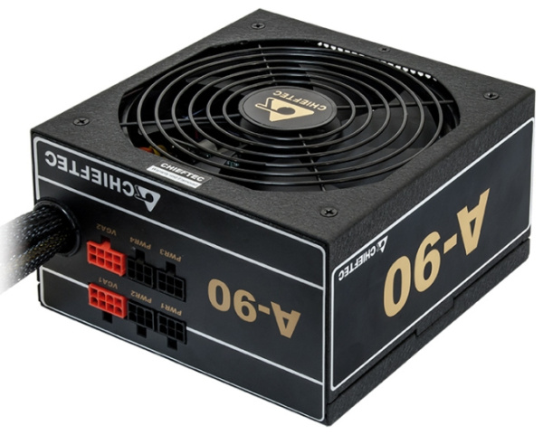 Блок живлення CHIEFTEC A-90  (650W), >90%, 140мм, 1xMB 24pin(20+4), 1xCPU 8pin(4+4), 3xMolex, 6xSATA, 2xPCIe 8pin(6+2), Modular