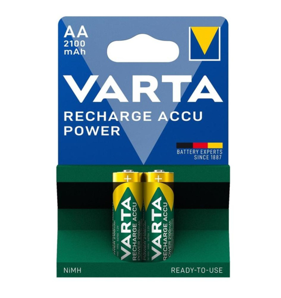 Акумулятор Varta NI-MH Power AA 2100 мА•г, 2шт