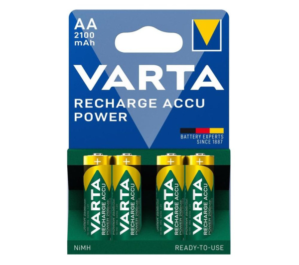 Акумулятор Varta NI-MH Power AA 2100 мА•г, 4шт