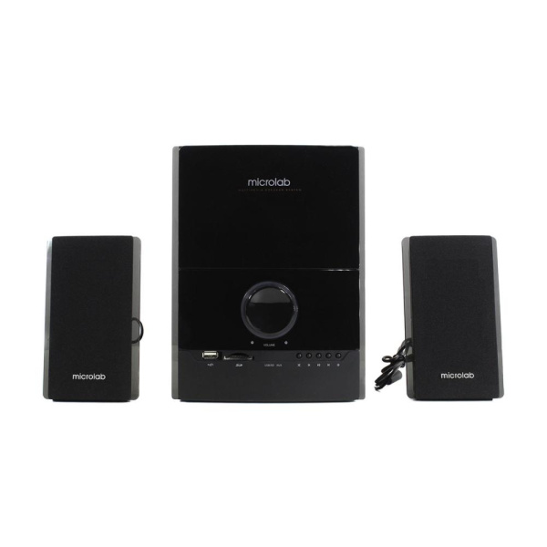 Акустична система MICROLAB M-500U 2.1, 40W, mini-jack/USB/SD, пк, чорний