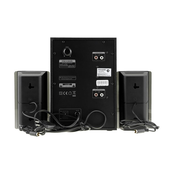 Акустична система MICROLAB M-500U 2.1, 40W, mini-jack/USB/SD, пк, чорний