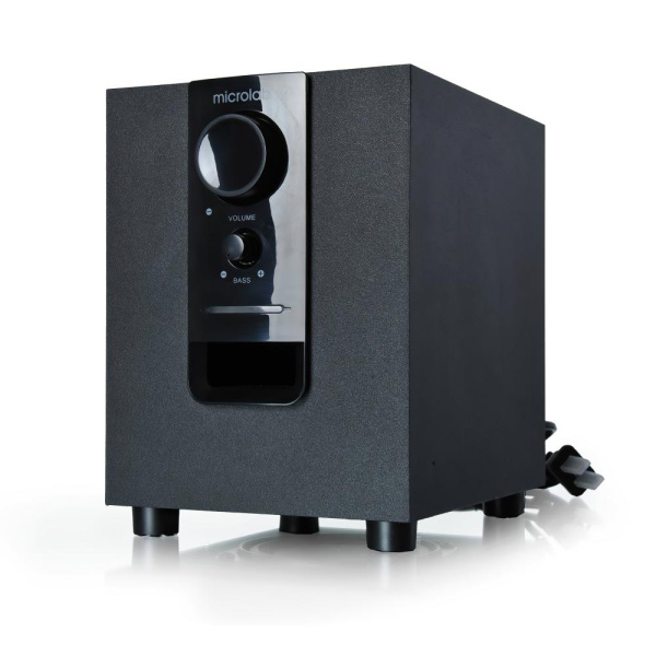 Акустична система MICROLAB M-106 2.1, 10W, mini-jack, чорний