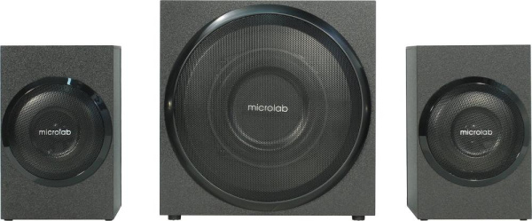 Акустична система MICROLAB M-110 2.1, 10W, mini-jack, чорний