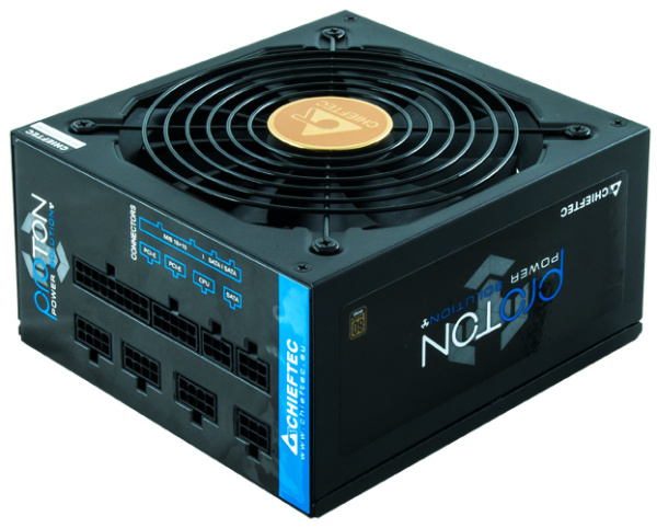 Блок живлення CHIEFTEC Proton (1000W), >85%, 80+ Bronze, 140мм, 1xMB 24pin(20+4), 1xCPU 8pin(4+4), 1xCPU 8pin, 3xMolex, 9xSATA, 6xPCIe 8pin(6+2), Fully Modular