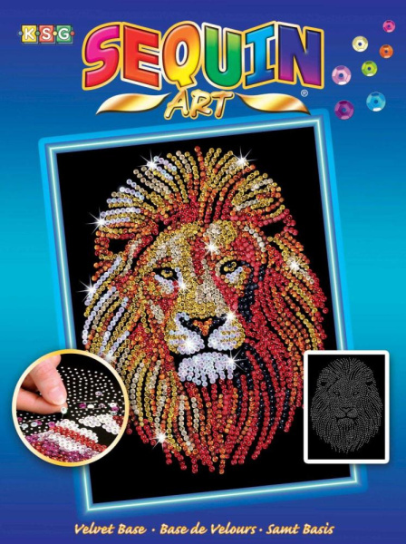 Набір для творчості Sequin Art Blue Лев 25*34см