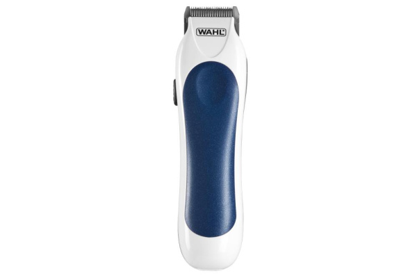 Машинка для стрижки WAHL ColorPro Combo, від мережі, вібраційний мотор, насадок-8, кейс, міні триммер у компл., сталь, біло-синій