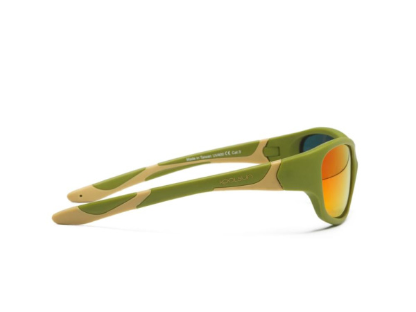 Дитячі сонцезахисні окуляри Koolsun Sport, 6-12р, хакі