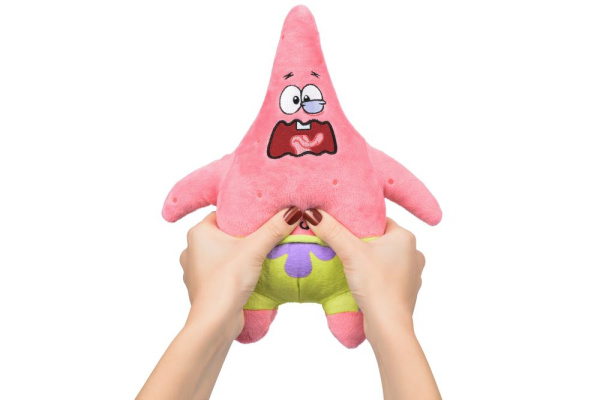 М'яка ігрaшка SpongeBob Exsqueeze Me Plush Патрік (Patrick Burp) зі звуком