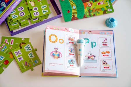 Аудіо Дошка-Пазл Smart Koala двомовна English ABC та книга з інтерактивною здатністю