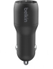 Зарядний пристрій автомобільний Belkin 24Вт 2хUSB-A, чорний