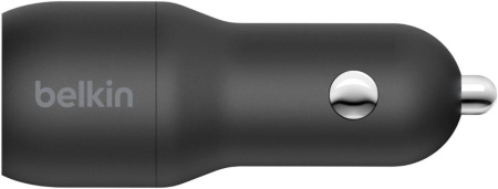 Зарядний пристрій автомобільний Belkin 24Вт 2хUSB-A, чорний