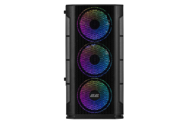 Корпус 2E GAMING Calleo GB700 без БЖ 2xUSB3.0, 1xUSB2.0, 4x120мм ARGB, VGA 320мм, LCS ready, контролер з пультом, TG Side Window, mATX, чорний
