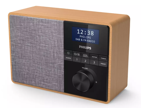 Радіогодинник Philips TAR5505 FM/DAB+, 5Вт, LCD, Wireless