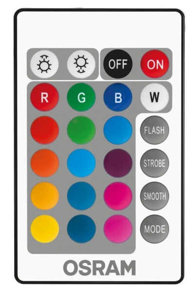 Набір ламп 2шт OSRAM LED E27 RGB 9Вт 2700К 806Лм пульт ДУ A60