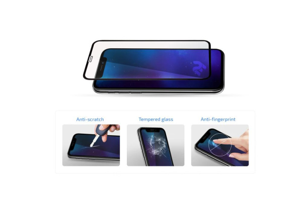 Захисне скло 2E для Samsung  Galaxy A02 (A022), 2.5D FCFG, (1 Pack), чорна рамка