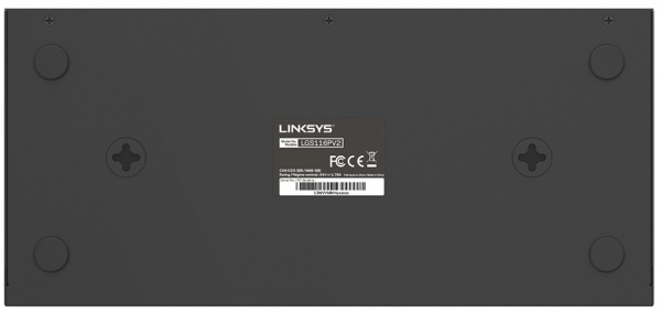 Комутатор Linksys LGS116P 16xGE (8xPoE), 80Вт, Некерований