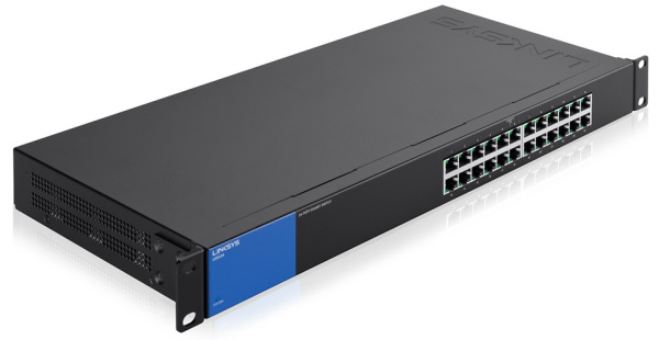 Комутатор Linksys LGS124 24xGE, Некерований