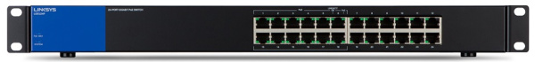 Комутатор Linksys LGS124P 24xGE (12xPoE), 120Вт, Некерований