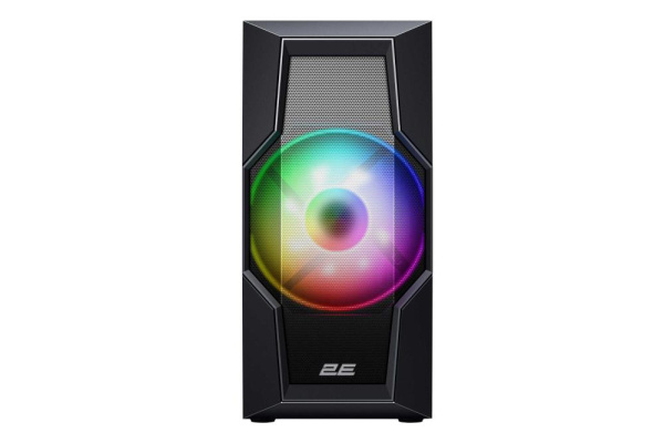 Корпус 2E GAMING Turbo G2057B без БЖ 2xUSB3.0, 1xUSB2.0, 1x200мм, ARGB, 3x120мм ARGB, VGA 345мм, LCS ready, HUB, TG Side Panel, ATX, чорний