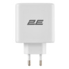 Зарядний пристрій мережевий 2E 65Вт GaN 2хUSB-C/USB-A, PD/QC, білий