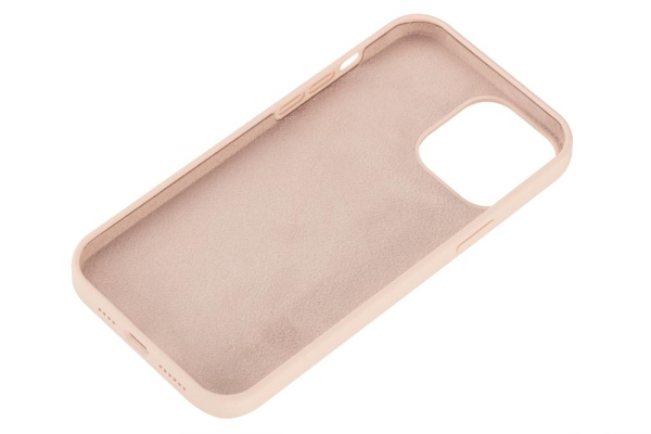 Чохол 2Е Basic для iPhone 13 Pro Max , Liquid Silicone, бежево-рожевий
