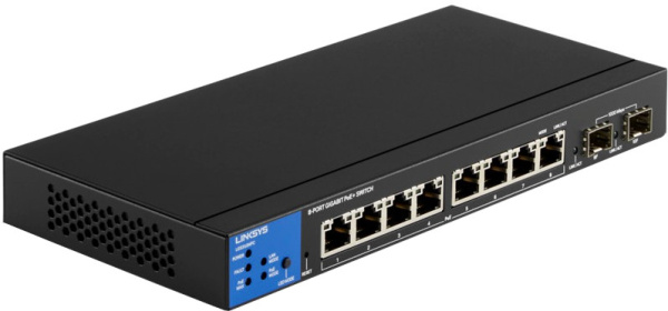 Комутатор Linksys LGS310MPC 8xGE PoE, 2xSFP, 110Вт, Керований L3