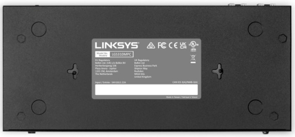 Комутатор Linksys LGS310MPC 8xGE PoE, 2xSFP, 110Вт, Керований L3