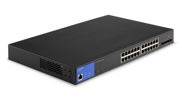 Комутатор Linksys LGS328MPC 24xGE PoE, 4x10GE SFP+, 410Вт, Керований L3