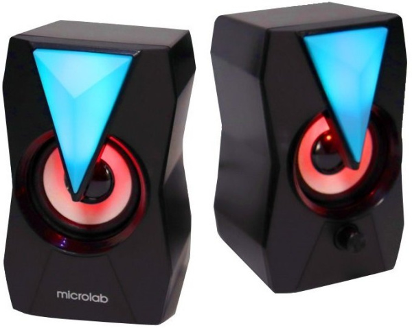 Акустична система MICROLAB B-22 2.0, USB, mini-jack, чорний