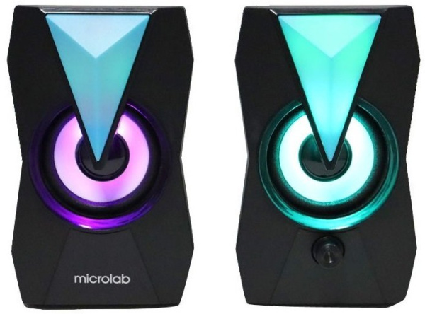 Акустична система MICROLAB B-22 2.0, USB, mini-jack, чорний