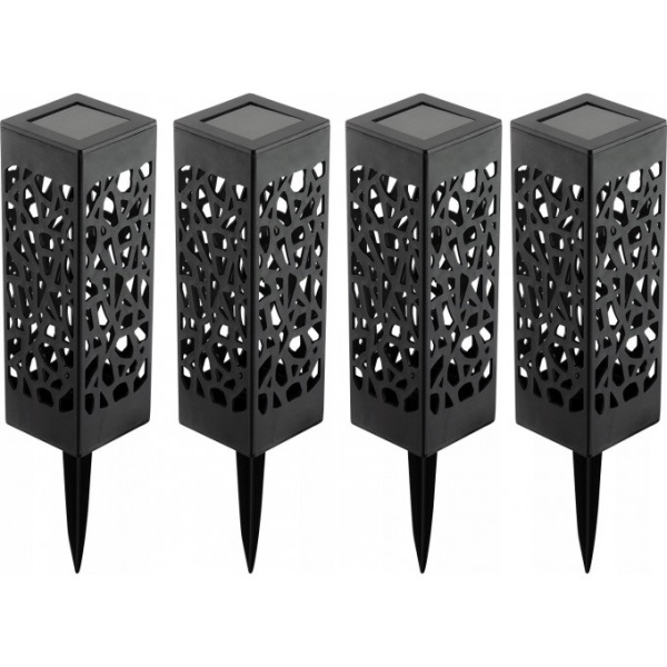 Світильник ландшафтний Neo Tools LED 0.3Вт 10Лм 3000К 600мА•год автономний датчик сутінків чорний
