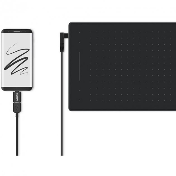 Графічний планшет Huion 8.7"x5.4" RTM-500, USB-C, чорний