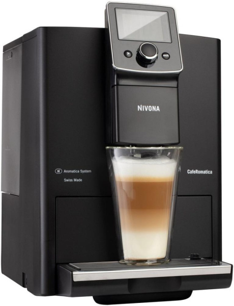 Кавомашина NIVONA CafeRomatica 1.8л, зерно + мелена, автомат.капучинатор, авторецептів - 9, чорний