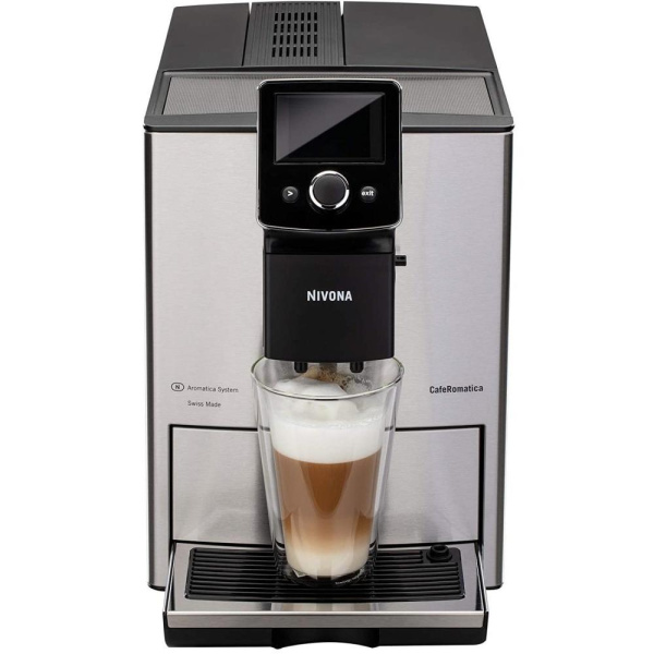 Кавомашина NIVONA CafeRomatica 2.2л, зерно + мелена, автомат.капучинатор, авторецептів - 9, метал