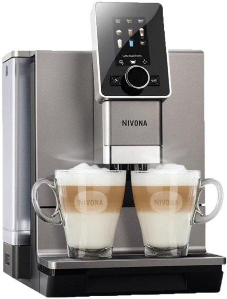 Кавомашина NIVONA CafeRomatica 2.2л, зерно + мелена, автомат.капучинатор, авторецептів. - 9, сріблястий