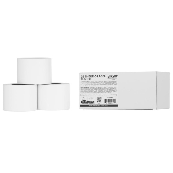 Термоетикетка 2E TL-60x40 800ет (3 рулони)