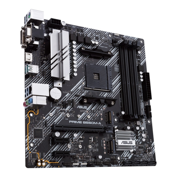 Материнcька плата ASUS PRIME B550M-A sAM4 B550 4xDDR4 M.2 HDMI DVI D-Sub mATX