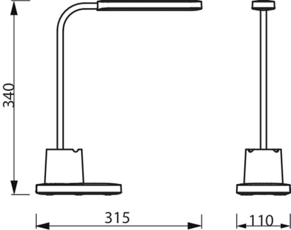 Лампа настільна з акумулятором Philips Bucket 7Вт 3000/4000/5700K 1800мАг USB-A білий