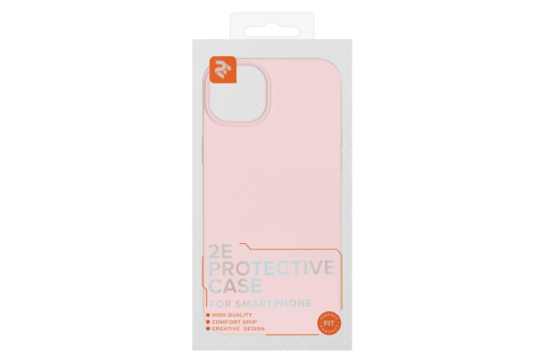 Чохол 2Е Basic для iPhone 14 Max, Liquid Silicone, рожевий