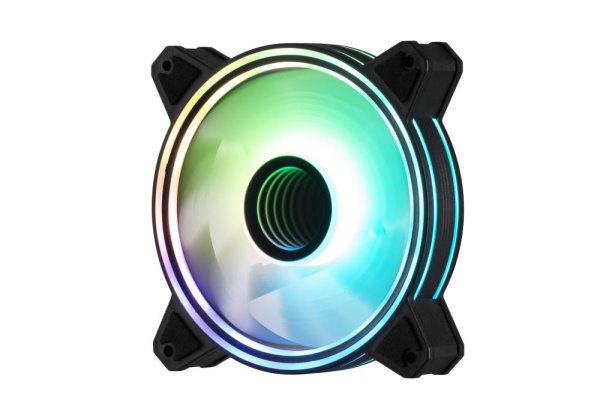Корпусний вентилятор 2E GAMING Air Cool Infinity M ACF120IMW-ARGB, 120мм, 1200rpm, 3pin, 3pin +5VARGB, 22dBa, чорний
