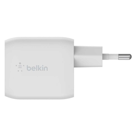 Зарядний пристрій мережевий Belkin 45Вт 2хUSB-С GAN PD PPS, білий