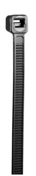 Хомут-стяжка TOPEX, пластик, 3.6х200мм, чорний, 100шт