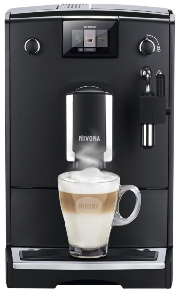 Кавомашина Nivona CafeRomatica 2.2л, зерно + мелена, ручний капучинатор, авторецептів - 5, чорний